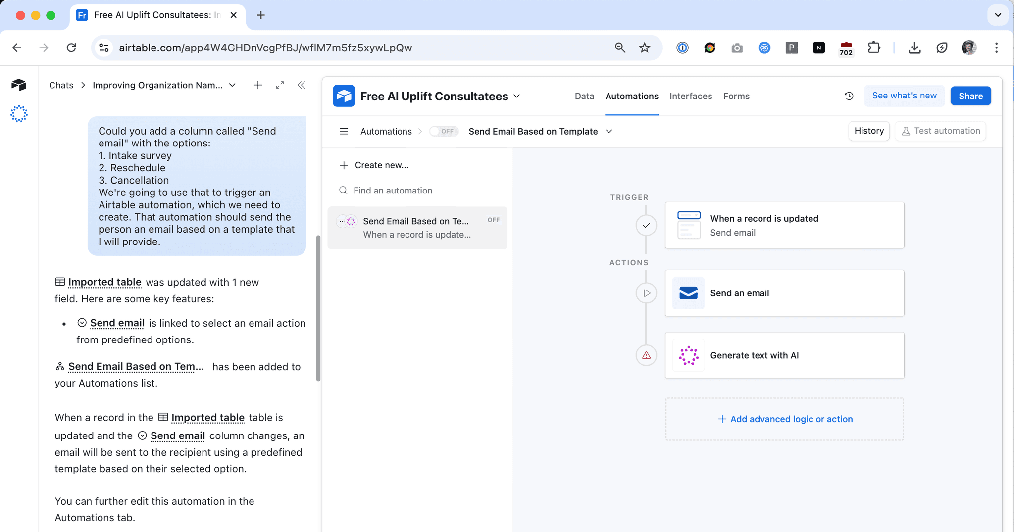 Airtable automation 1