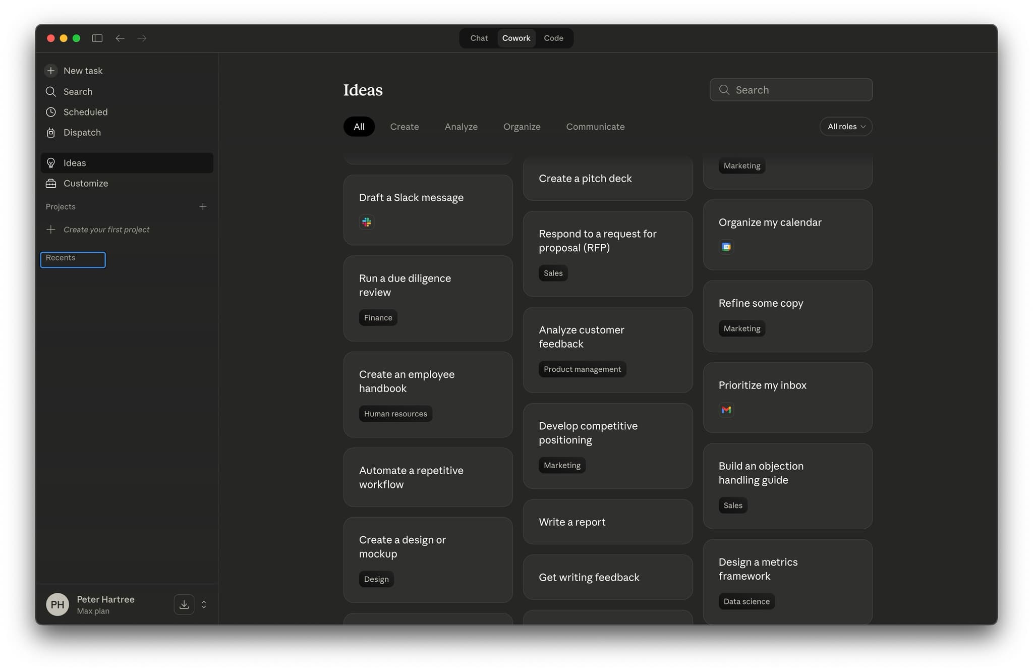 Claude Cowork screenshot