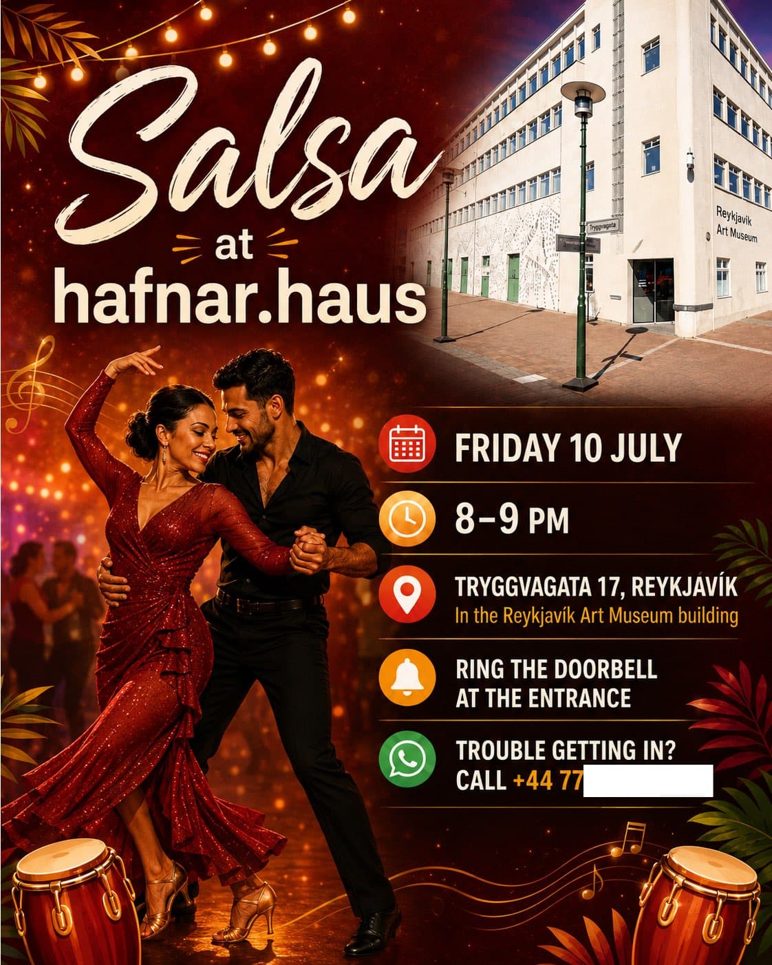 The generic AI-generated salsa poster from the previous event
